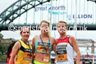 From left to right: 3rd Claire Simpson, winner Danielle Hodgkinson and 2nd Michelle Nolanin the BUPA Great North 5k. Photo: David T. Hewitson/Sports for All Pics